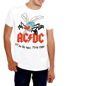 AC/DC Fly On The Wall Tour 1985 metal rock Official T-Shirt L NWT